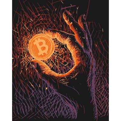 Картина за номерами ArtCraft "Біткоін" 40*50 см 16513-AC