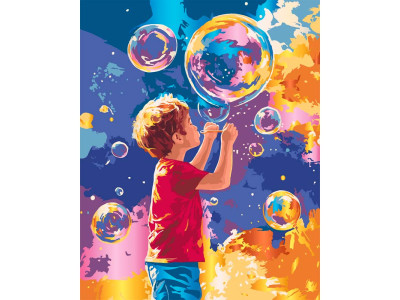 Картина за номерами Artcraft "Яскраві бульбашки" з металізованими фарбами 4 10449-AC