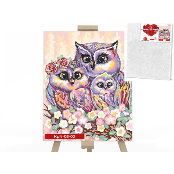 Креативна творчість "PAINTING BY NUMBERS" 30х40 см "Сова" KpNe-03-02 Креативна творчість "PAINTING BY NUMBERS" 30х40 см "Сова" KpNe-03-02