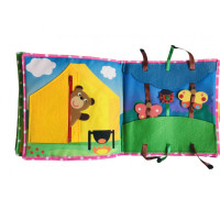 Текстильная развивающая книга для малышей Bambini "Щенок" 403655