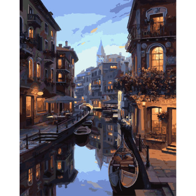 Картина по номерам "Ночная Венеция" GX7673