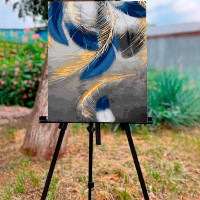 Картина по номерах Легкість піря Strateg 40х50 см GS1080