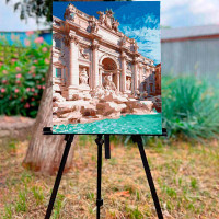 Картина за номерами Фонтан Тривіть Strateg 30х40 см SS-6605