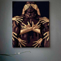 Картина за номерами Дотики рук Strateg 30х40 см SS6814