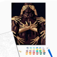 Картина за номерами Дотики рук Strateg 30х40 см SS6814