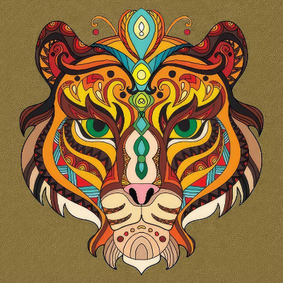 Набір для розпису-антистрес Strateg Тигр 30х30 см JCEE36799