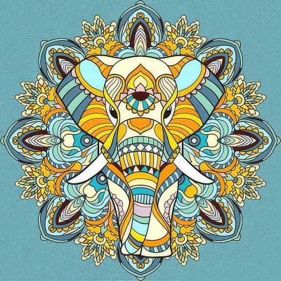 Набір для розпису-антистрес Strateg Загадкова Азія 30х30 см JCEE36820