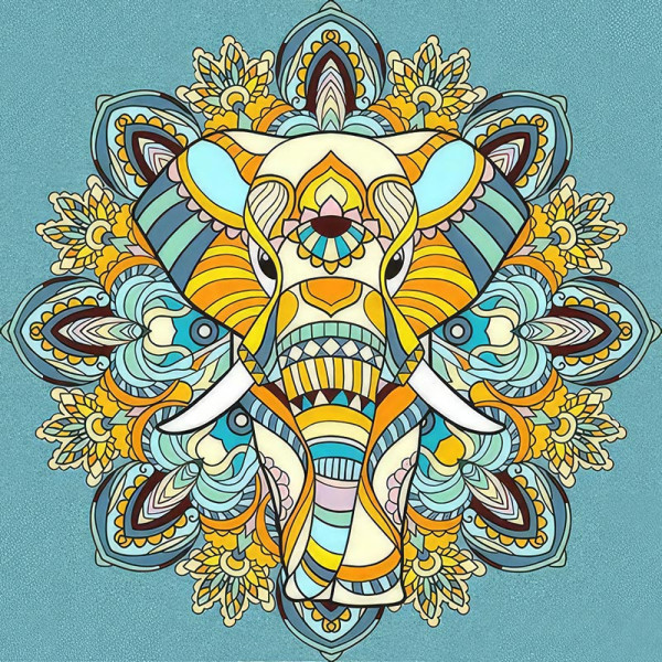 Набір для розпису-антистрес Strateg Загадкова Азія 30х30 см JCEE36820