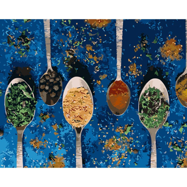 Картина за номерами Stateg Спеції 40х50 см GS1340