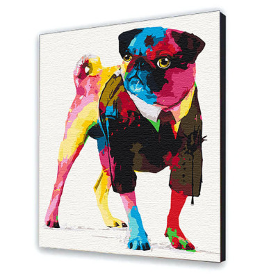 Картина за номерами "Джентельмен мопс" 11631-AC Картина за номерами "Джентельмен мопс" 11631-AC