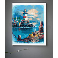 Картина за номерами "Маяк" 30*40 см 10593-NN Картина за номерами "Маяк" 30*40 см 10593-NN