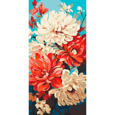 Картина за номерами ArtCraft "Жоржини" 40*80 см 13070-AC Картина за номерами ArtCraft "Жоржини" 40*80 см 13070-AC