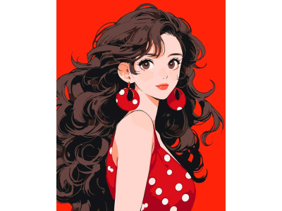 Картина за номерами "Anime girl" ArtCraft 40*50 см 10132-AC