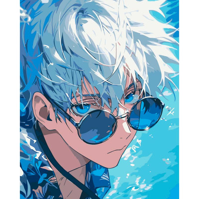 Картина за номерами "Ґоджьо Сатору" 40*50 см 16090-AC Картина за номерами "Ґоджьо Сатору" 40*50 см 16090-AC