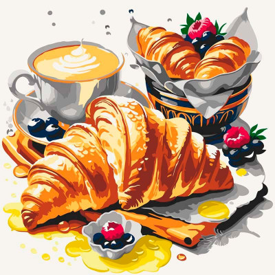 Картина за номерами "Французький сніданок" Artcraft 40*40 см 12027-AC