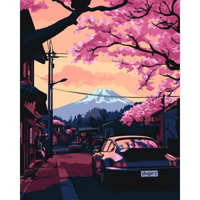 Картина за номерами ArtCraft "Дорога до Фудзі" з металізованими фарбами 40x 12524-AC