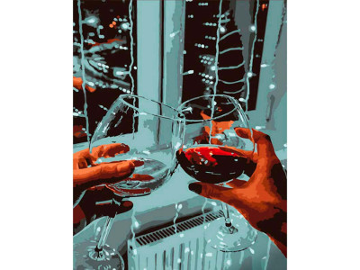 Картина за номерами Затишок на двох Strateg 40х50 см DY368