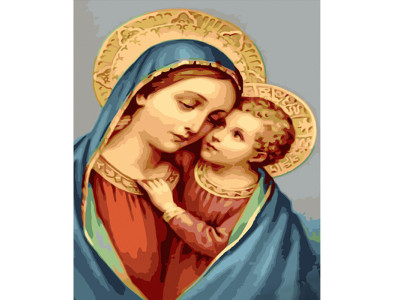 Картина по номерах Марія і Ісус Strateg 40х50 см GS560