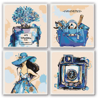 Картина за номерами Поліптих Стиль мегаполісу KNP014