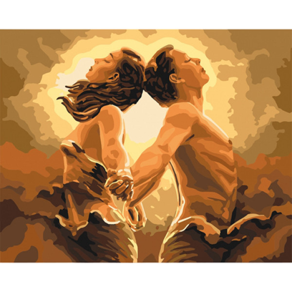 Картина за номерами "Єдине дихання" в обкладинці 40x50 см КНО4642