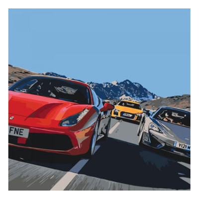 Картина за номерами Жага швидкості%A 40*40 КНО2512