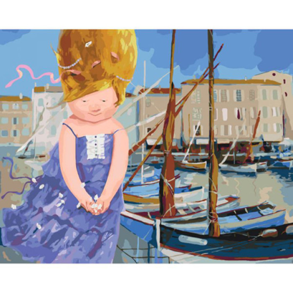 Картина за номерами "Вітер у долонях" 40*50 см KNG017