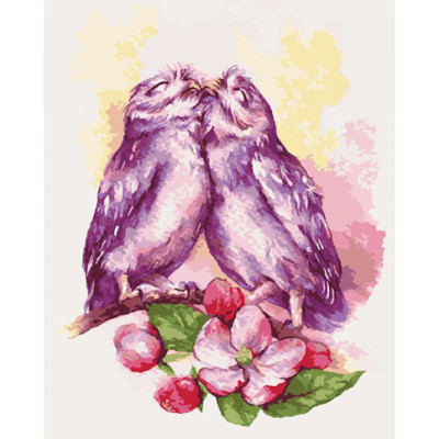 Картина за номерами Милі совушки 40*50 КНО4034