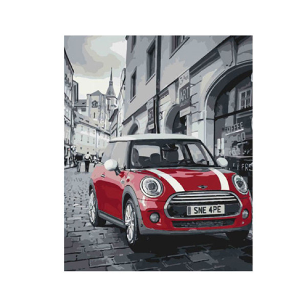Картина за номерами Mini Cooper 40*50 КН3504