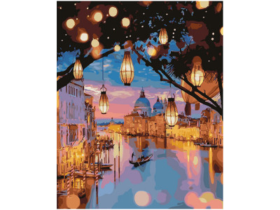 Картина за номерами "Нічні вогні Венеції" 40*50 см PGX24915