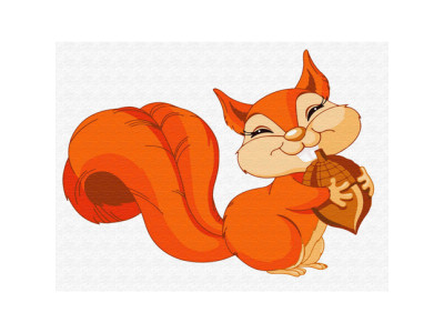 Картина за номерами "Білочка з горішком" MEX6343