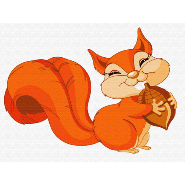 Картина за номерами "Білочка з горішком" MEX6343