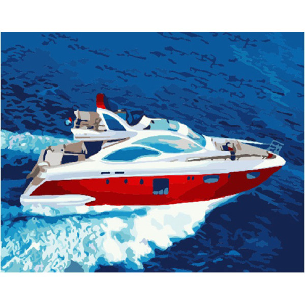 Картина за номерами "Яхта" 40х50 см GX7294