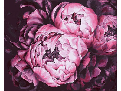 Картина за номерами "Чудові півонії" тм Лавка Чудес 40 x 50 см у коробці LC40009