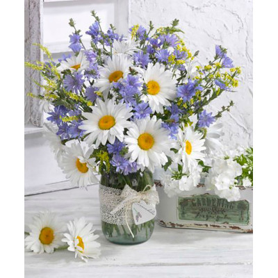 Картина за номерами "Ромашковий настрій" тм Лавка Чудес 40 x 50 см у коробо LC40032