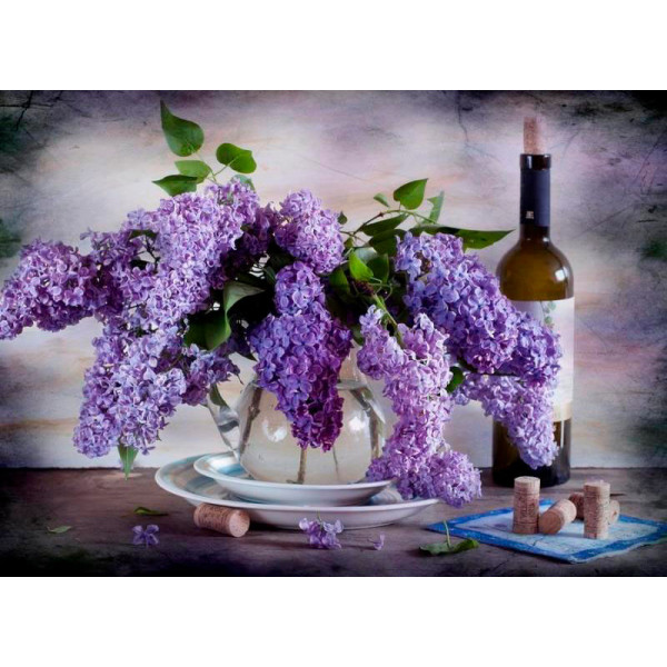 Картина за номерами "Бузок і вино" тм Лавка Чудес 40 x 50 см у коробці LC40034