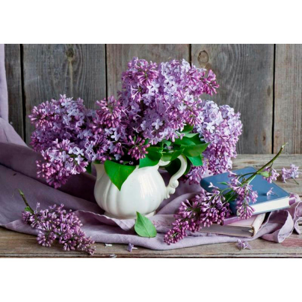 Картина за номерами квіти "Композиция сирени" тм Лавка Чудес 40 x 50 см в к LC40064