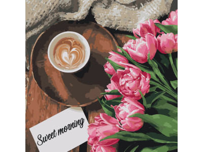 Картина за номерами "Sweet morning" 40*40 см 12107-AC Картина за номерами "Sweet morning" 40*40 см 12107-AC