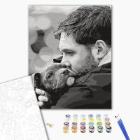 Картина за номерами з лаком ArtCraft Tom Hardy 40х50 см 10039-AC