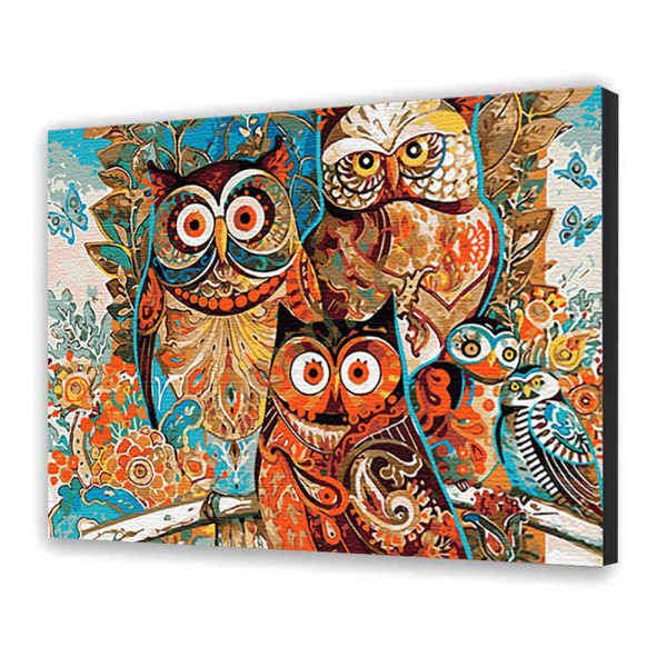 Картина за номерами "Яскраві сови" 40х50 см 11603-AC