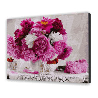Картина за номерами з лаком ArtCraft квіти "Букет для панянки" 40х50 см 12128-AC