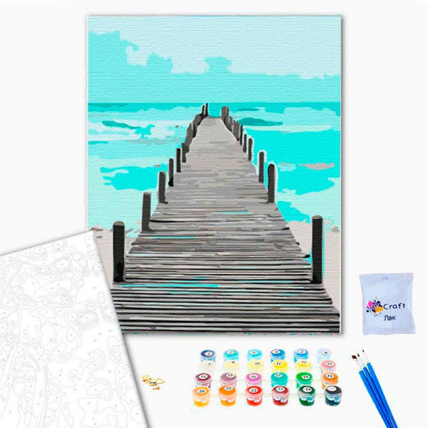 Картина за номерами "Морський пірс" 40*50 см 11010-AC