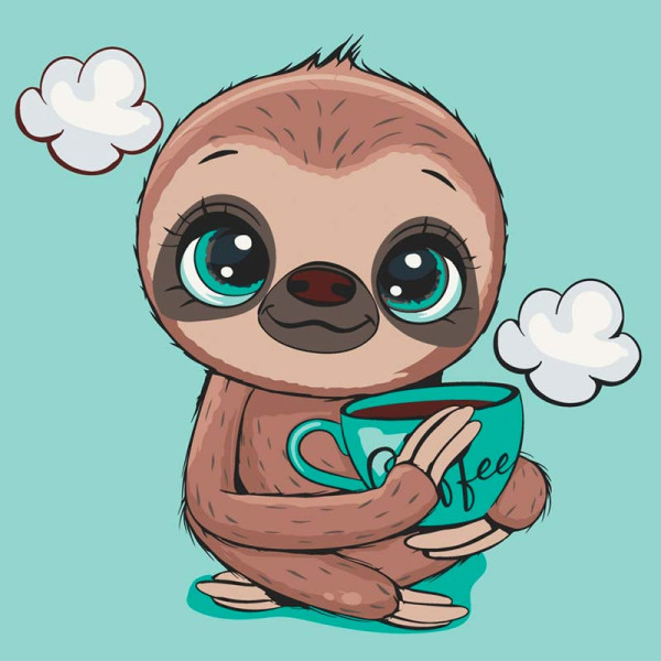 Авторська картина за номерами "Лінивець" 30*30 см 15084-AC