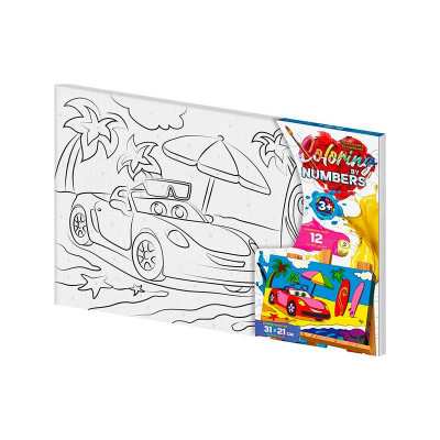 Картина за номерами "Coloring by numbers" Danko Toys Літній відпочинок 31см CBN-02-06