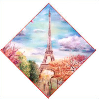 Креативна творчість "Картина за номерами на полотні "Весна в Парижі" 40см*4 KpNe-02-02