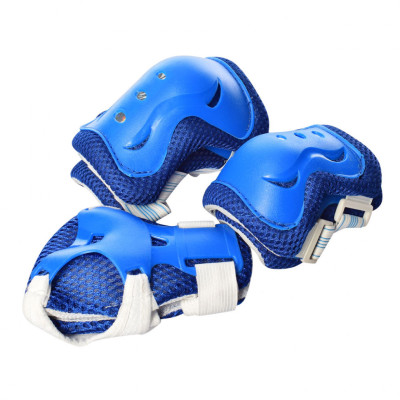 Детская защита MS 0338-1 для коленей, локтей, запястий(Blue)