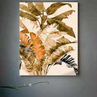 Картина за номерами Бананове листя Strateg 40х50 см GS1086