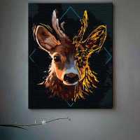 Картина за номерами Молодий олень Strateg 30х40 см SS6810