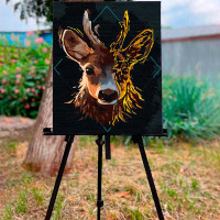 Картина за номерами Молодий олень Strateg 30х40 см SS6810