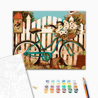 Картина за номерами "Велосипед біля калітки" Тм Лавка Чудес 40 x 50 см у ко LC30015 Картина за номерами "Велосипед біля калітки" Тм Лавка Чудес 40 x 50 см у ко LC30015