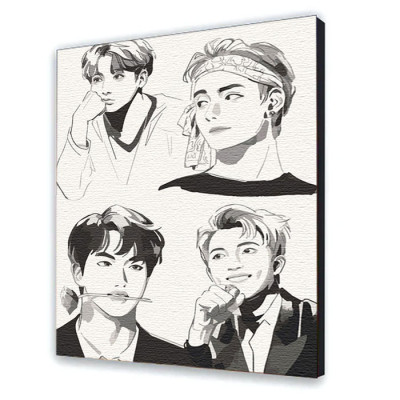 Картина за номерами з лаком ArtCraft "BTS. Fan Art" 40*50 см 10278-AC Картина за номерами з лаком ArtCraft "BTS. Fan Art" 40*50 см 10278-AC